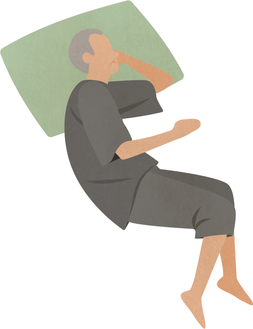 眠るイラスト