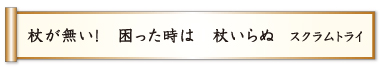 杖が無い！ 困った時は 杖いらぬ