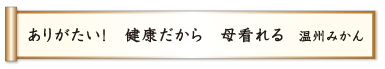 ありがたい！ 健康だから 母看れる