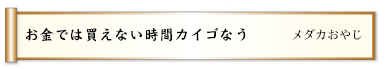 お金では買えない時間カイゴなう