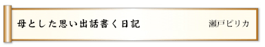 母とした思い出話書く日記